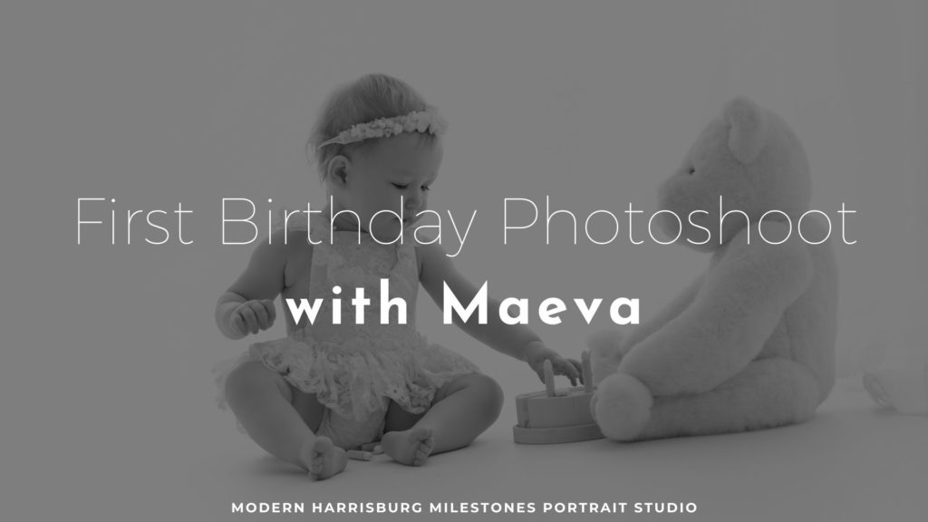 First Birthday Photoshoot Modern Boutique Studio blog