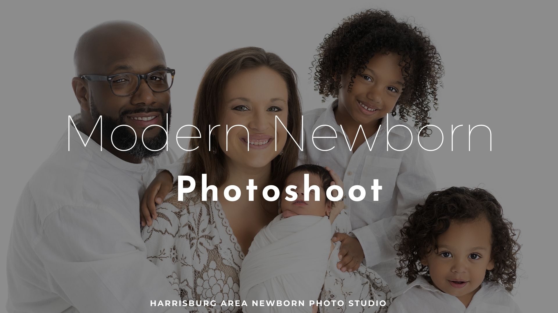 Modern Newborn Family Photoshoot