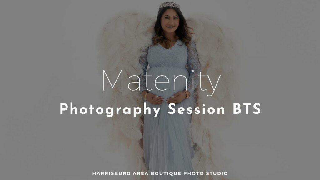 Maternity photo session bts featured blog